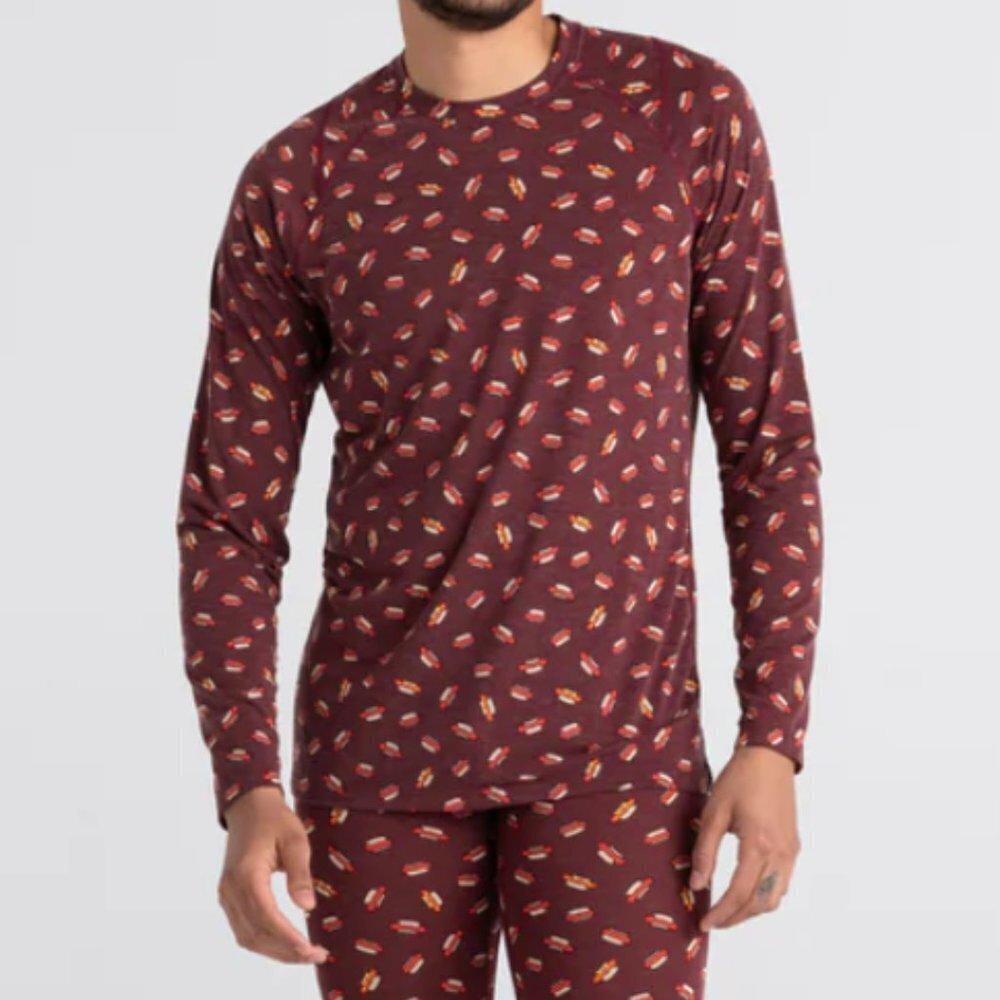 SAXX Viewfinder Long Sleeve Red Hot Diggity
